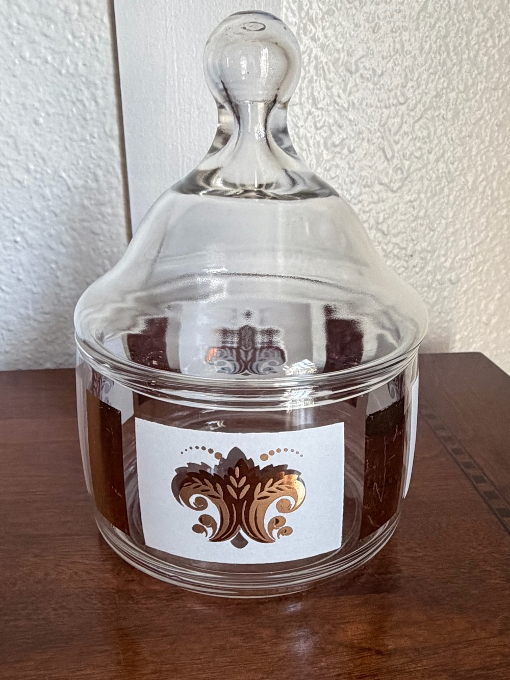 Vintage MCM Apothecary Glass Jar